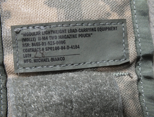 US M4/16 two magazin pouch Doppelmagazintasche UCP ACU AT